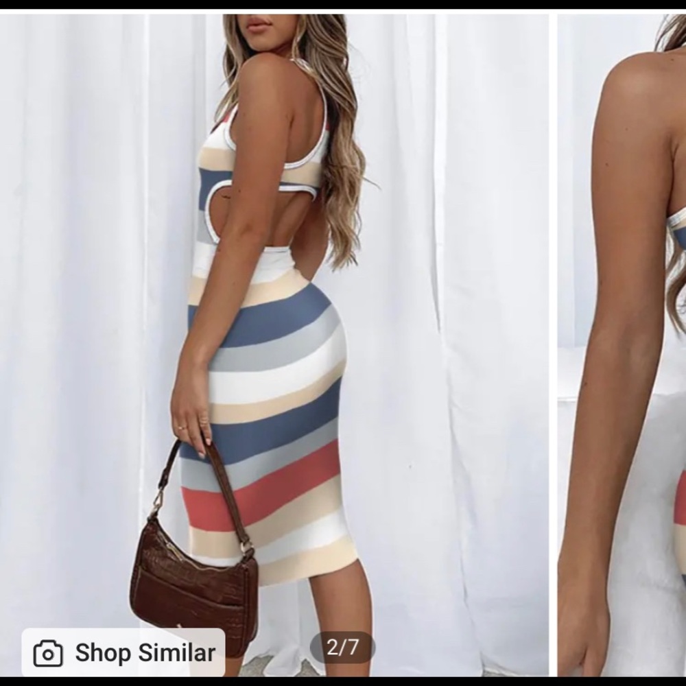 Color block Maxi Dress
